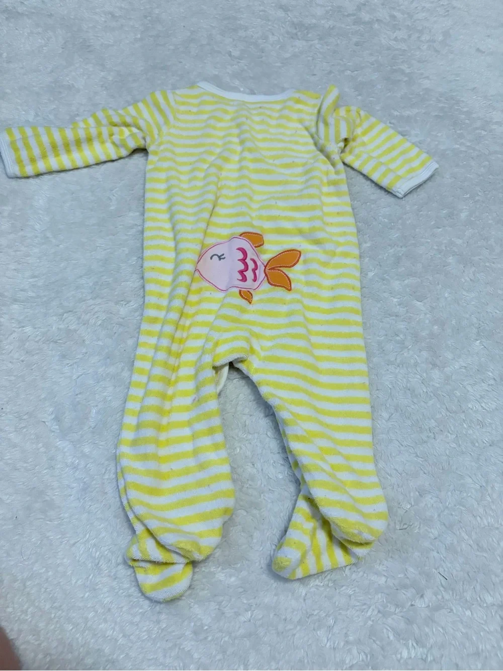 Carters Yellow & Turquoise Bodysuit & Coverall 3-Piece Bundle size 6-9 months